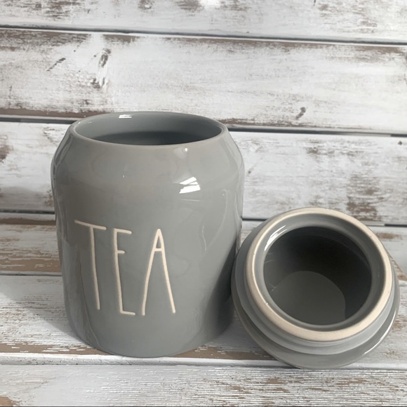 Rae Dunn Grey TEA Canister - Picture 2 of 6